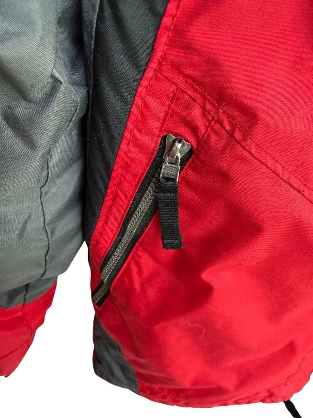 Columbia Youth 10/12 Red Black Jacket Fleece Lined Winter Coat